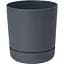 Горщик для квітів Form-Plastic Сатіна-20 5.2 л антрацит (4270-014) - мініатюра 1