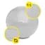 М'яч для фітнесу (фітбол) Cornix 75 см Anti-Burst Silver XR-0365 - мініатюра 7