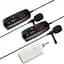Беспроводной микрофон для телефона, смартфона с 2-мя микрофонами Savetek P8-UHF, до 50 метров (100727) - миниатюра 1