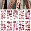 Набор временных тату Любовь №2 Love-tattoo-mini-set-2-10, 12 х 7 см 10 шт - миниатюра 1