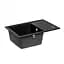 Кухонна мийка Lidz 620x435/200 BLM-14 (LIDZBLM14620435200), Чорний - мініатюра 4