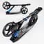 Самокат Best Scooter 57х14х88-98 см Черно-синий 000231551 - миниатюра 3