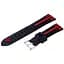 Силиконовый ремешок Primo Dart для часов Samsung Galaxy Watch 46 мм SM-R800 Black Red - миниатюра 1