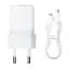 Мережевий зарядний пристрій Baseus Palm Fast Charger Type-C 30W + Cable Type-C to Type-C P10111605213-01 White - мініатюра 1