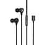 Проводные наушники Hoco M116 Benevolent universal earphones with microphone, 1.2m, lightning, black - миниатюра 1