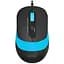 Миша A4Tech Fstyler FM10S 1600dpi чорний+синій USB безшумна - мініатюра 1