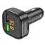 АЗУ FM модулятор Borofone BC43 Flash 18W+QC3.0 (2USB-A) Black - миниатюра 5