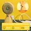 Портативний ручний вентилятор Handy Mini Fan JX-998 на акумуляторі з ручкою міні ветродуйка 2,5Вт Жовтий - мініатюра 4