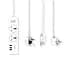 Мережевий фільтр XO WL04 3USB / 2 Outlet / 10A [White] [68805] - мініатюра 2