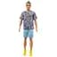 Кукла Barbie Кен Модник в футболке с узором пейсли, 31,5 см (HPF80) - миниатюра 3