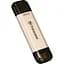 USB флеш накопичувач Transcend 128GB JetFlash 930 Gold-Black USB 3.2/Type-C (TS128GJF930C) - мініатюра 3