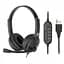Гарнітура 2E CH12 On-Ear USB Black (2E-CH12SU) - мініатюра 1