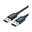 Дата кабель USB 2.0 AM/AM 1.0m black Vention (COJBF) - мініатюра 1