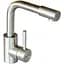 Смеситель кухонный Platinum Germece 8530 поворотный однорычажный из нержавеющей стали сатин (SP000014197) - миниатюра 1