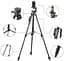 Штатив тринога NeePho NP-8810 не знімний майданчик + тримач + пульт + чохол (50-150см) Чорний - мініатюра 10