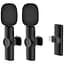Микрофон K11 Lightning петличный беспроводной приемник + микрофон 2 шт. Black (17614) - миниатюра 1