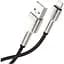 Кабель Baseus Cafule Metal USB to Lightning 2.4A 0.25m Black (CALJK-01) [78967] - мініатюра 2