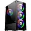 Корпус 1stPlayer Rainbow V2-A-4R1 Color LED Black [101562] - миниатюра 1