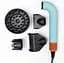 Фен-стайлер для волосся Super Hairdryer 1600 Вт 4 насадки, блакитний - мініатюра 3