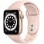 Смарт-часы Apple Watch Series 6 GPS 40mm Gold Aluminum Case with Pink Sand Sport Band [MG123] [50375] - миниатюра 1