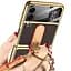 Шкіряний чохол GKK with ring and strap для Samsung Galaxy Z Flip4 Brown - мініатюра 3