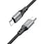 Дата кабель Hoco X86 Spear Type-C to Type-C 60W (1m) Black - мініатюра 3