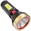 Ліхтар ручний акумуляторний Bailong LED BL-X15 акумуляторний USB бічне підсвічування COB Чорний - мініатюра 1