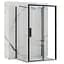 Душова кабіна Rea Rapid Slide 150x90 black пристінна REA-KPL-09890, Чорний матовий, Універсальна, прозрачний, Чорний матовий - мініатюра 1
