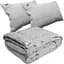 Набор Руно Grey: одеяло 220х200 см + подушка 70х50 см 2 шт. серый (925.52Grey) - миниатюра 1