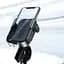 Мото-велотримач для смартфона Baseus Armor Motorcle holder SUKJA-01 Black - мініатюра 7