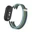 Ремінець Amazfeel для фітнес-браслета Mi Band 8 та 9 нейлоновий зелений та синій - мініатюра 3