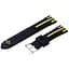 Силиконовый ремешок Primo Dart для часов Asus ZenWatch 2 (WI501Q) Black-Yellow - миниатюра 1
