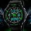 Наручний годинник чоловічий Skmei S-Shock Green 0931 Чорний (077) - мініатюра 3