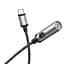 Портативный прикуриватель зажигалка Hoco UA30 Type-C Black - миниатюра 3