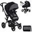 Коляска-трансформер Jane Crosswalk Convert Jet Black чорна із сірим (5483/T34) - мініатюра 2