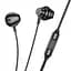 Дротові навушники Hoco M125 Smart metal універсальні earphones with microphone, 3.5mm, 1.2m, black - мініатюра 2