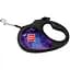 Повідець-рулетка для собак Waudog R-leash, малюнок "NASA21", M, до 25 кг, 5 м, світловідбиваюча стрічка чорний - мініатюра 1
