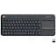 Клавиатура Logitech K400 Plus Touch Wireless UA Black (920-007145) - миниатюра 1