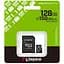 Карта памяти Kingston 128GB (с адаптером SD) Class 10 UHS-I U1 V10 A1 (SDCS3/128GB) - миниатюра 3