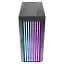 Корпус AZZA GUARDIAN GLASS, Black, без БП, Mid Tower, для E-ATX/ATX/Micro ATX/Mini ITX, Type-C/2xUSB 3.0, макс. CPU – 170 мм/VGA – 400 мм, 1x120 мм ARGB, боковая панель из закаленного стекла (CSAZ-520BG) - миниатюра 3