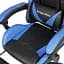 Кресло геймерское Kruger&Matz GX-150 с подставкой для ног Black/Blue - миниатюра 8