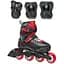 Детские ролики Rollerblade Fury Combo 2023 36,5-40,5 Чорний-Червоний - миниатюра 1