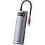 USB-хаб Baseus Metal Gleam Series 8-in-1 Multifunctional Type-C HUB Space Gray (CAHUB-CV0G) [77937] - мініатюра 2