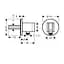 Шланговое під'єднання Hansgrohe Fixfit Porter S 26487000, Хром - мініатюра 2
