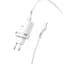 Мережевий зарядний пристрій 1USB Hoco C12Q 3A White + USB Cable Type-C - мініатюра 4