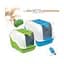 Туалет для кішки бокс з фільтром MPS Netta Close Light Green 51x39x40 см - мініатюра 4