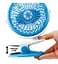 Аккумуляторный настольный вентилятор Moltis Mini Fan WX 6503 на прищепке 1000mAh Ветродуйка 5Вт 4 Голубой - миниатюра 4