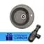 Каменная мойка Ventolux Fabia Gray Quartz D510x180 мм - миниатюра 3