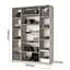 Шкаф 4-дверный MebelStar Оскар ДСП BG, 4 дополнительных полки 160x52x220 см Кашемир (MBS-4705) - миниатюра 3