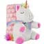 Плед Perletti Toys Tiara Unicorn з м'якою іграшкою 120x80 см рожевий/білий (P13071) - мініатюра 1